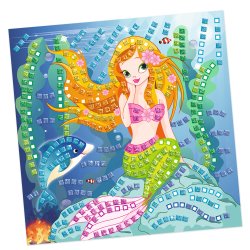 Mosaik Foam / Mosgummi Glitter Mermaid / Den Lille Havfrue