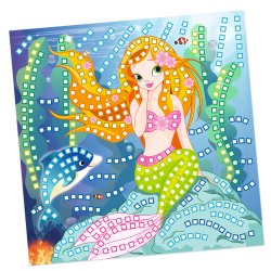 Mosaik Foam / Mosgummi Glitter Mermaid / Den Lille Havfrue