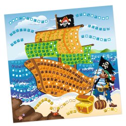 Mosaik Foam / Mosgummi Glitter Pirat
