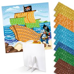 Mosaik Foam / Mosgummi Glitter Pirat