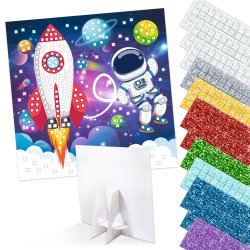 Mosaik Foam / Mosgummi Glitter Astronaut