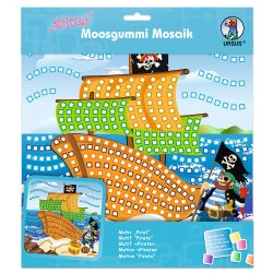 Mosaik Foam / Mosgummi Glitter Pirat