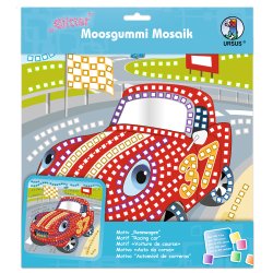 Mosaik Foam / Mosgummi Glitter Race Car / Racer Bil