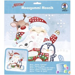 Mosaik Foam / Mosgummi Glitter Juleslde