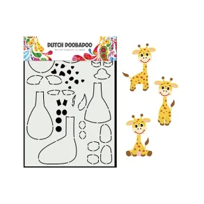 Stencil Plastik Tegneskabelon - Byg Selv Giraf