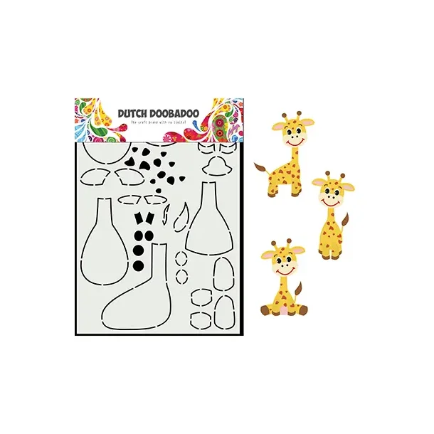 Stencil Plastik Tegneskabelon - Byg Selv Giraf