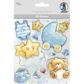 3D Stickers Baby Bl� Nuancer