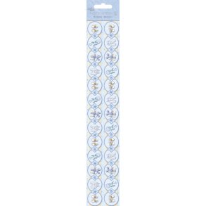 3D Stickers Baby Broders / Kanter Bl� Nuancer Med Glimmer & Rhinsten