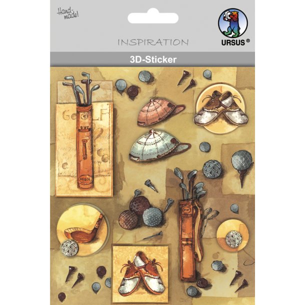 3D Stickers Golf 