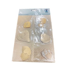 Dekorations Folie Hjerter Guld