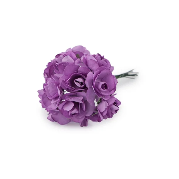 Papirblomster Lilla 12 stk