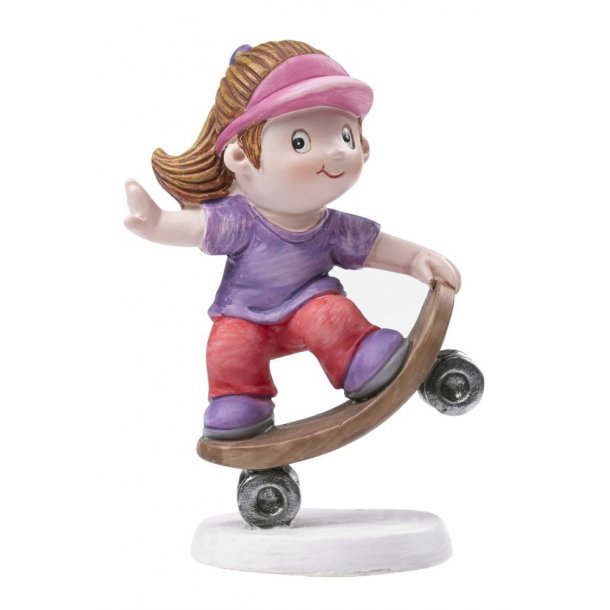 Dekoration Figur Skater Pige