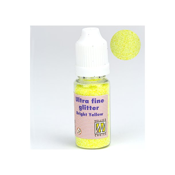 Nellie Snellen - Glitter Drys - Ultra Fine Gul - 	GLIT009