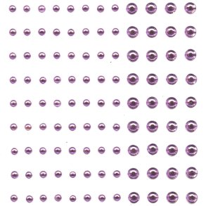 Rhinsten Selvklbende  3 & 5 mm Lys Lilla