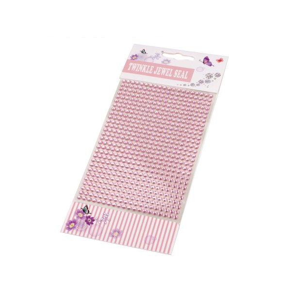 Rhinsten Selvklbende Lyse Rd 4mm 494 Stk