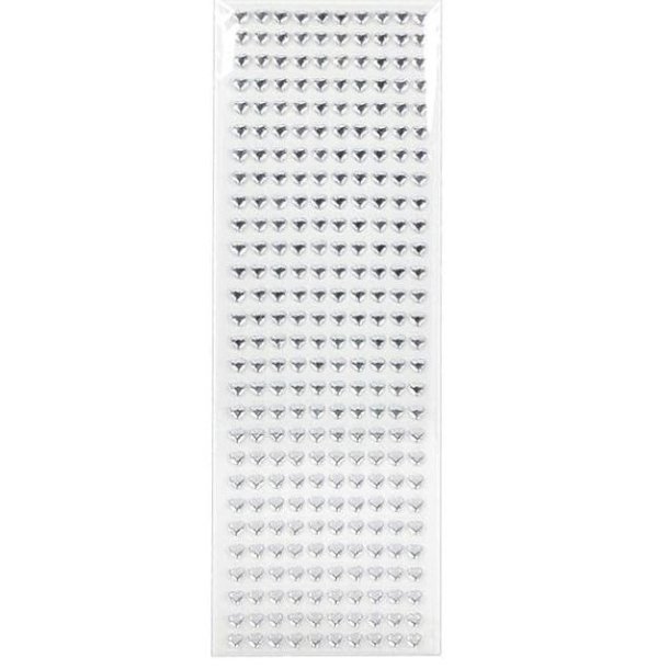 Selvklbende Klar Akryl Hjerter 6mm 280 stk 