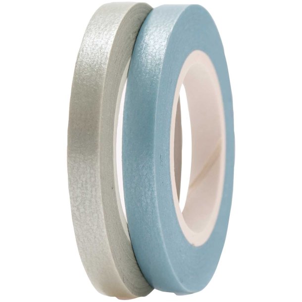 Washi Dekorations Tape Bl &amp; Gr 2x10mx5mm