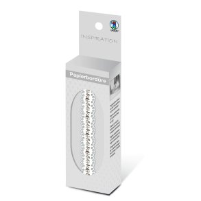 Washi Dekorations Tape Blade Med Blondekant 10mm x 2m