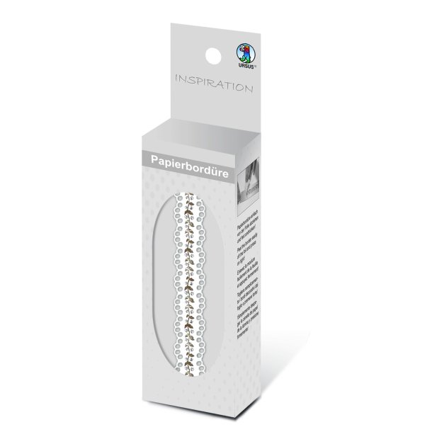 Washi Dekorations Tape Blade Med Blondekant 10mm x 2m