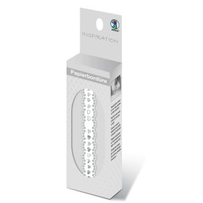 Washi Dekorations Tape Hjerter Med Blondekant 10mm x 2m