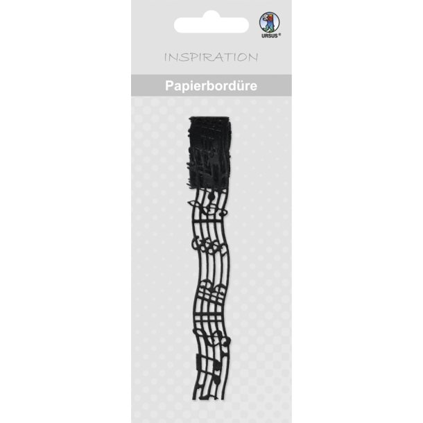 Washi Dekorations Tape Udstanset Musik Noder 15mm x 2m