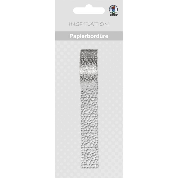 Washi Dekorations Tape Udstanset Folie M�nster S�lv 14mm x 2m