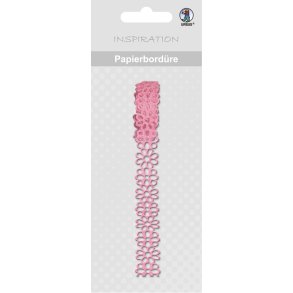 Washi Dekorations Tape Udstanset Blomster Gl. Rosa 12mm x 2m