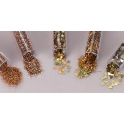 Glitter Drys - Guld - 8612