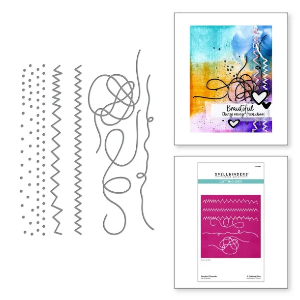 Spellbinders Dies Beautifully Imperfect / Tangled Threads - S4-1481