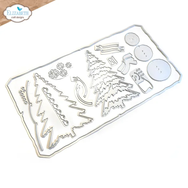 Elizabeth Craft Design - Dies - December Romance  - Grantr� &amp; Snemand - 2166