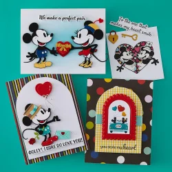 Spellbinders Dies Classic Mouse Love Etched - S4-1522