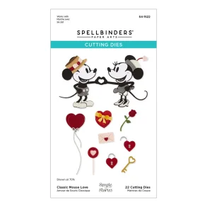 Spellbinders Dies Classic Mouse Love Etched - S4-1522