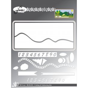 By Lene - Dies - Slimcard Landscape- BLD1352