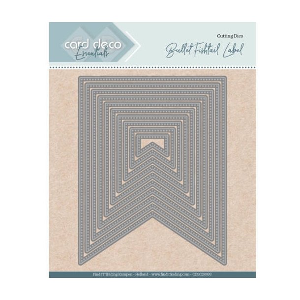Card Deco Dies Bullet Fishtail Label