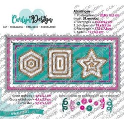 CarlijnDesign Dies  DL Slimline Kaart 