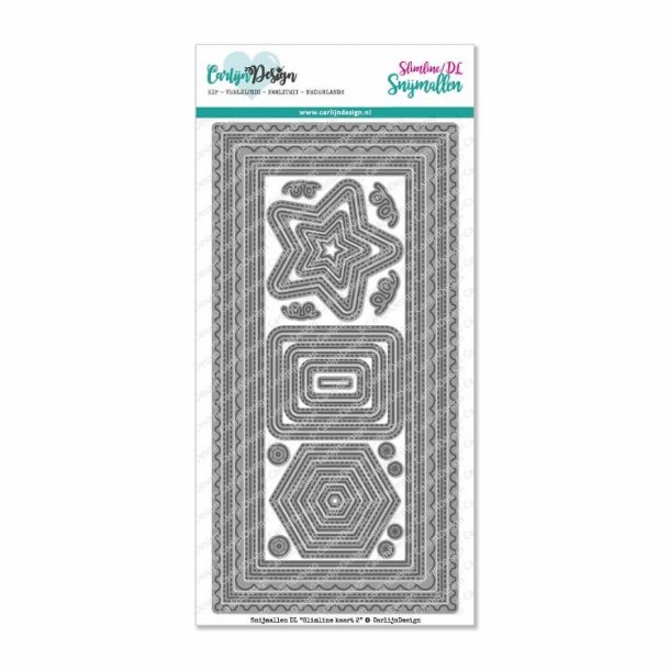 CarlijnDesign Dies  DL Slimline Kaart 