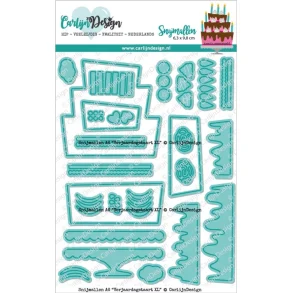 CarlijnDesign Dies - Birthday Card XL CDSN-0214