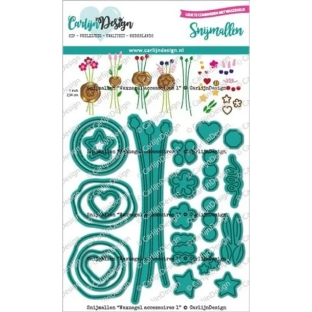 CarlijnDesign Dies - Wax Seal Accessories 1 - CDSN-0222
