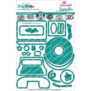 CarlijnDesign Dies Vintage Friends - CDSN-0257