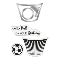 Crafter's Companion - Dies - Modern Man Stamp &amp; Dies Footy Cupcakes - CC-MM-STD-FOOC