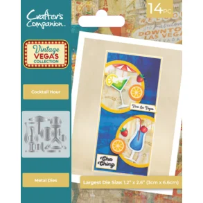 Crafter's Companion - Dies - Vintage Vegas Metal Die Cocktail Hour - V-MD-COHVO