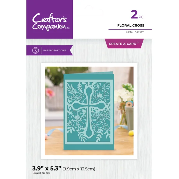 Crafter's Companion - Dies - Floral Cross - CC-MD-FLCR
