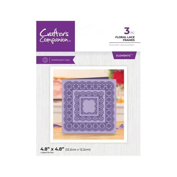 Crafter's Companion - Dies - Floral Lace Frames Elements GEM-MD-ELE-FLLF