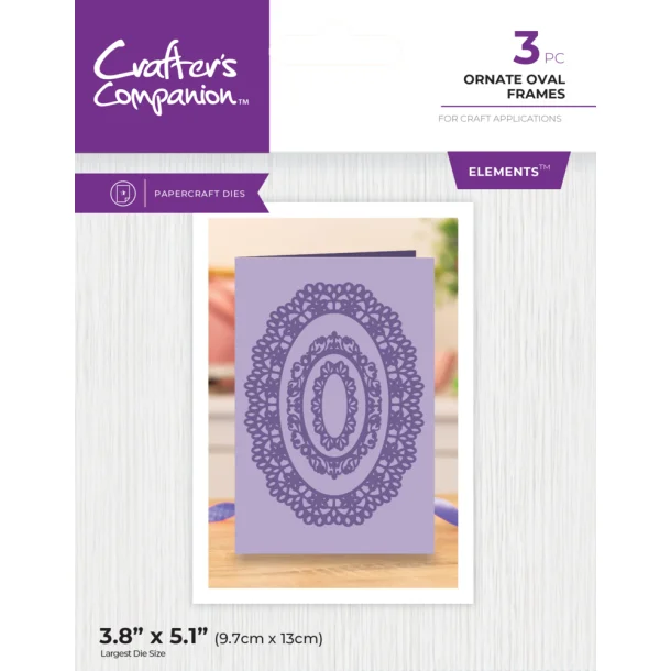 Crafter's Companion - Dies - Ornate Oval Frames Elements Dies GEM-MD-ELE-OROV