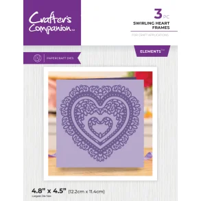 Crafter's Companion - Dies - Swirling Heart Frames Elements GEM-MD-ELE-SWHE