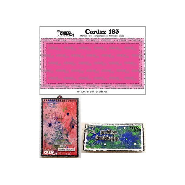 Crealies Dies Cardzz 183 Slimline C