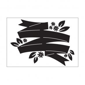 Darice Embossingfolder Flora Banner