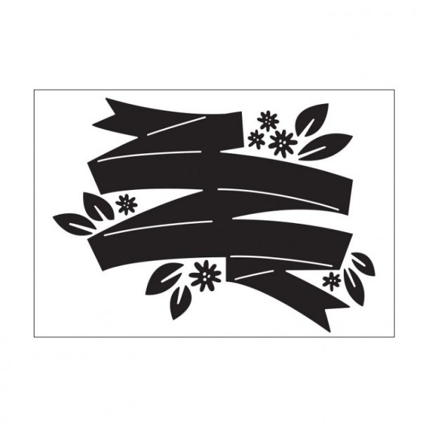 Darice Embossingfolder Flora Banner