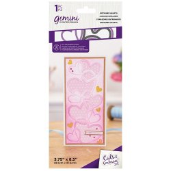 Gemini Entwined Hearts Cut and Emboss Folder SlimCard