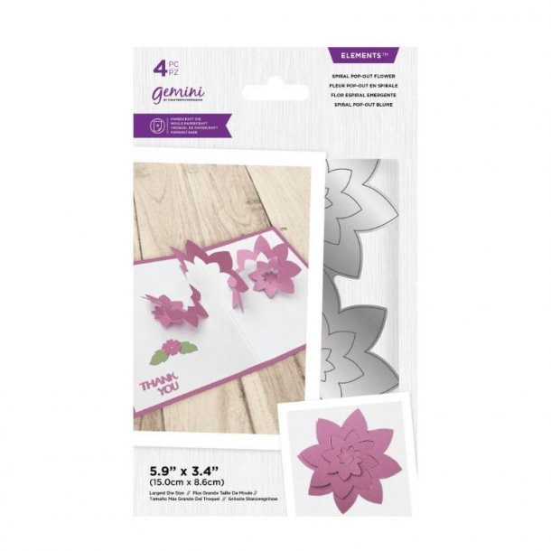 Gemini Spiral Pop-Out Flower Elements Dies